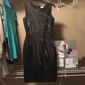 Calvin Klein studded sheath dress